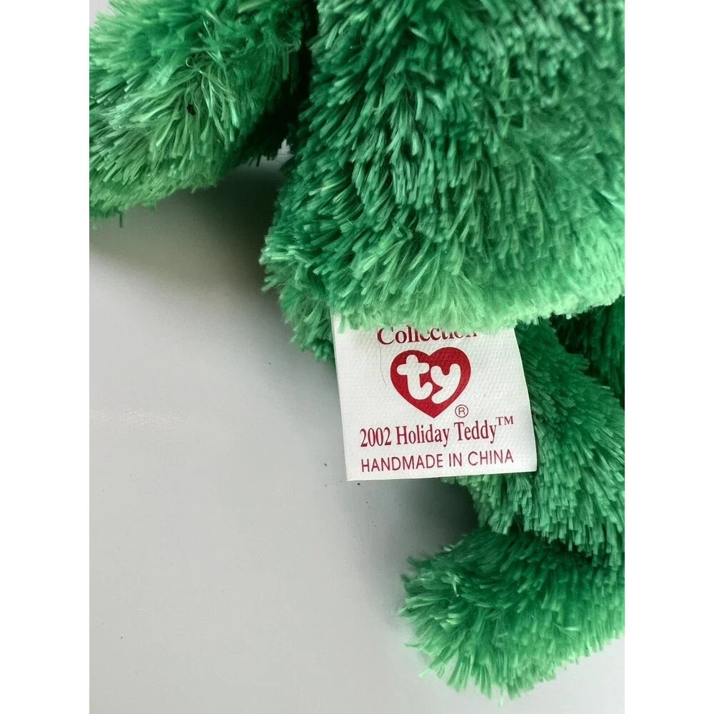 Ty Ornament 2002 HOLIDAY TEDDY the Bear Christmas Jingle Beanies 5